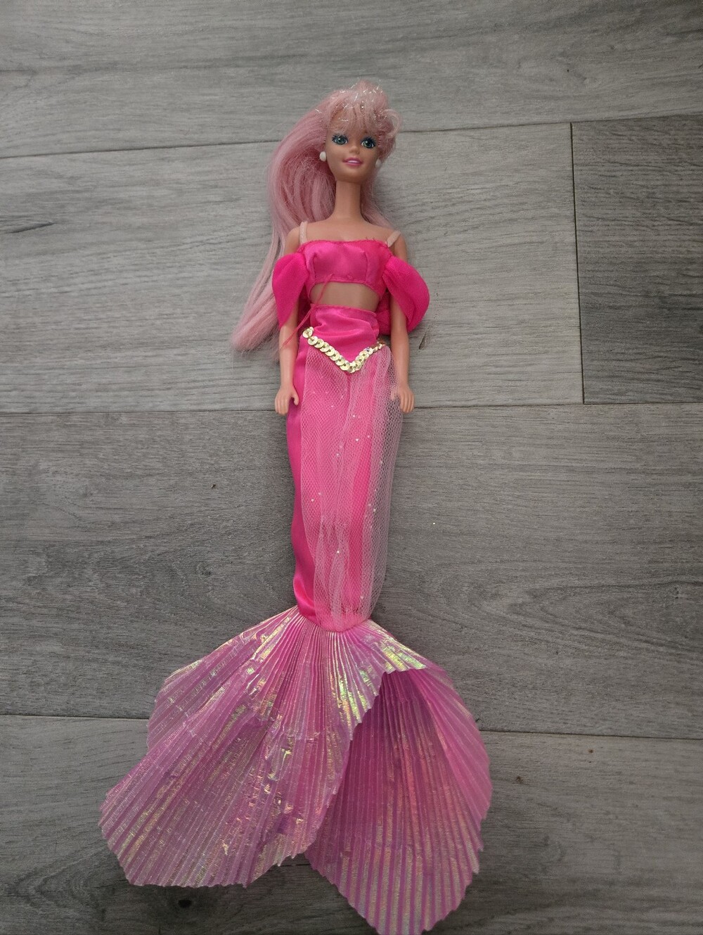 Mattel Barbie Pink Mermaid Doll Costume